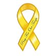 Pray for Our Troops Yellow Ribbon Magnet
