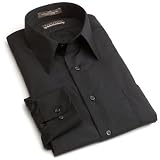 Van Heusen Men's Long Sleeve Wrinkle Free Poplin Fitted Solid Shirt