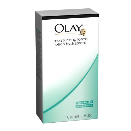 Olay Moisturizing Lotion, Sensitive Skin, 6-Ounce (Pack of 2)