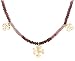 14k Yellow Gold 3-3.5mm Multi-Spinel Beaded Necklace, 16"