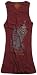 Ed Hardy Tank Top Multiprint Born Free Men - Dunkelrot Gr. S