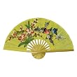 EXP Hand-painted Folding Decorative Wall Fan - Butterfly & Flower Design