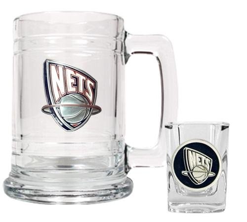 NBA New Jersey Nets Boilermaker Set - Primary Logo
