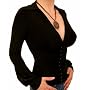 Blue Banana Black Corset Style Stretchy Top