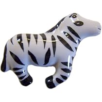 Zebra Shaped Ceramic Cabinet Drawer Pull Knob
