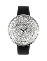 Betsey Johnson Womens BJ00227-01 Analog Pave Set Dial Watch