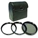 Maximal Power 62mm Lens Filter Kit Includes Circular Polarizer, UV and Star Lens Filter Kit for 62mm Camera Lens (Black)