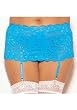 Plus Size Stretch Wide Lace Garterbelt