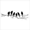 Wall stickers Decal Removable Black Bird Tree Branch Art Home Mural Decor
