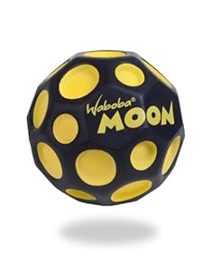 Waboba Moon Ball Extreme Bouncing Crazy Spinning Ball - Black and Yellow
