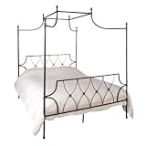 Metal 5Ft 4 Poster Double Kingsize Bed With Canopy