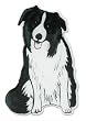 Rescue Me Now Pavilion Gift, Border Collie Magnet, 2 by 3-Inch