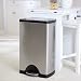 simplehuman Step Trash Cans, Rectangular, Fingerprint-Proof, Stainless Steel
