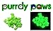 Purrdy Paws Soft Nail Caps for Dog Claws Glow-in-The-Dark Medium