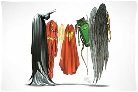 Batman_DC_Comics_Superman_costume_superheroes_heroes_crisis_Justice_League_Green_Arrow_arrows_Hawkman Custom 100% Brand New Rectangle Pillow Cases