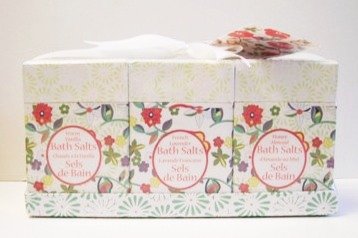 Bath Salts Set - Warm Vanilla, French Lavender, Honey Almond