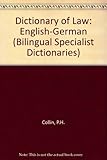 Dictionary of Law, English-German