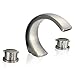 FREUER Curva Collection: Modern Spread Bathroom Sink Faucet, Brushed Nickel