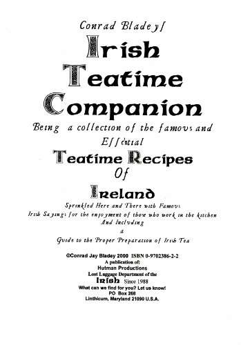 Conrad Bladey's Irish Teatime Companion
