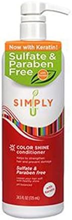 Simply U Color Shine Conditioner with Keratin, 24.5 Ounces (Pack of 4)
