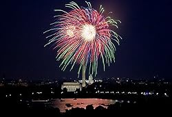 Fireworks Show Over Washington - Spectacular 16"x20" Photographic Print by Carol M. Highsmith
