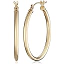 10k Yellow Gold Hoop Earrings
