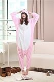 Skycastle(tm) High Quality Pink Pig Cartoon Animal Shaped Winter Unisex One-piece Pajamas Hoodie Sleepwear Cosplay Costume (M)