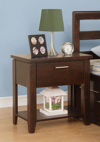 Hayden Nightstand in Rich Brown Chocolate Powell 861-028 Hayden Nightstand in Rich Brown Chocolate Powell 861-028