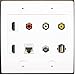 RiteAV 2 HDMI 3 x RCA Composite and Ethernet Coax USB Wallplate