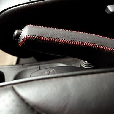 YF XuJi ? Black Genuine Leather Handbrake Cover for Old Nissan Tiida 2005-2008