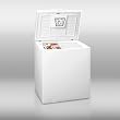 Summit WCH07 White 7 C.F. Mid-Sized Chest Freezer with Manual Defrost WCH07