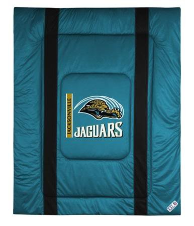 Jacksonville Jaguars Sideline Jersey Bed Comforter NFL