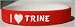 I Love Trine Custom Wristband