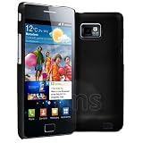 Black Hybrid Hard Case Cover For Samsung Galaxy S2 i9100 + Screen Protector