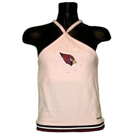 Buy Arizona Cardinals Junior Ladies NFL Reebok Halter Top Shirt - Peony by Reebok