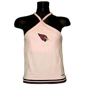 Buy Arizona Cardinals Junior Ladies NFL Reebok Halter Top Shirt - Peony by Reebok