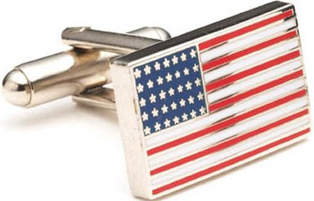 Cufflinks Inc Men’s American Flag Patriotic Red/White/Blue
