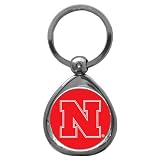 NCAA Nebraska Cornhuskers High-Polish Chrome Key Tag
