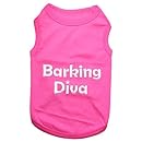 Parisian Pet Barking Diva Dog T-Shirt, Medium