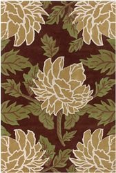 2' x 3' Hand-tufted Contemporary Rug New Zealand Wool