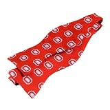 Ohio State Bow Tie - Ohio State University Red Hand-Tied Bow Tie with O Logo