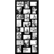 ADECO PF9107 24-OPENING WOODEN BLACK WALL COLLAGE PICTURE PHOTO FRAME WALL
