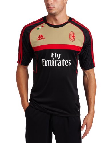 Italian Serie A Men's Ac Milan Training Jersey (Black, X-Large)