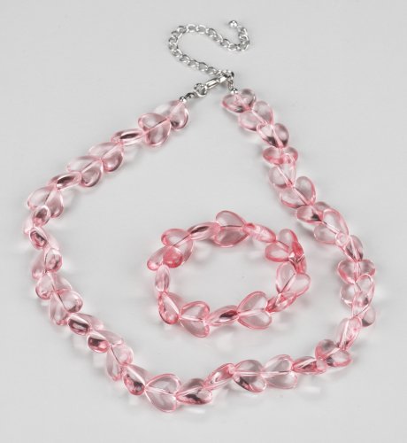 Heart Chain Necklace & Bracelet Set
