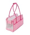 Ancol Glamour Pet Carrier Dog Bag Pink Candy Stripe