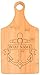 Customized Boating Gift Nautical Boat Name Anchor Personalized Paddle Shaped Bamboo Cutting Board