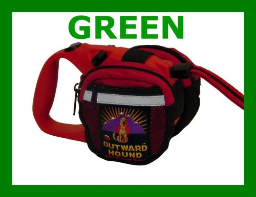 GREEN - Outward Hound Retractable Leash Bag