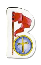 Knights & Dragons Wooden Letter - B