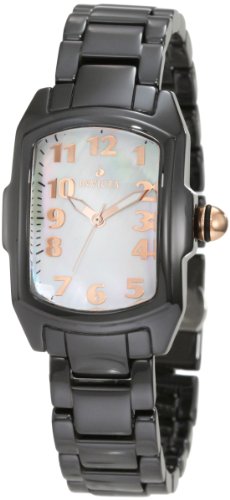 Invicta Women's 1965 Lupah White MOP Black Ceramic Watch