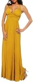 Mustard Maxi Summer Halter Beach Celeb Party Dress